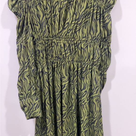 Ghospell Green High Neck Long Sleeve Maxi Dress Small NWOT - Picture 5 of 8